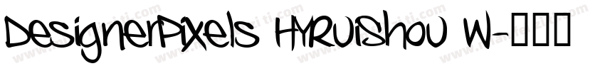 DesignerPixels HYRuiShou W字体转换